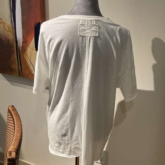 Free People oversized white T-shirt, extra small - Picture 6 of 7